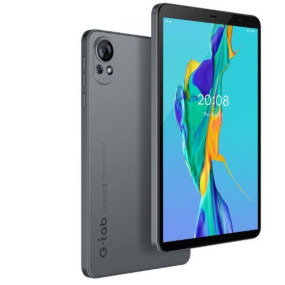 تابلت T8S 8.0 بوصة، 4+4 جيجا رام، 64 جيجا مساحة، رمادي + جراب سيليكون