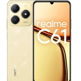 موبايل C61، 128 جيجا، 6 جيجا رام، 4G LTE، شريحتين - ذهبي سباركل