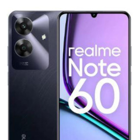 هاتف ريلمي نوت 60 بشريحتين اتصال، 256 جيجابايت، 4 جيجابايت رام، 4G LTE - أسود رخام