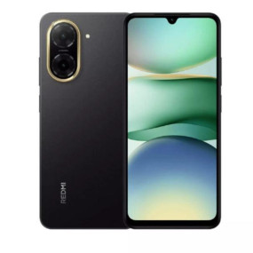 هاتف XIAOMI ريدمي A5 ثنائي الشريحة 4G، 4 جيجابايت رام، 128 جيجابايت، أسود منتصف الليل