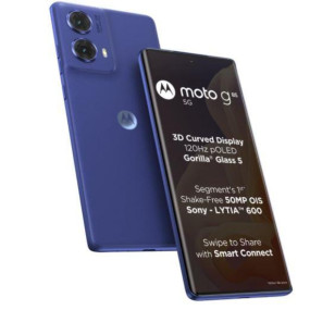 هاتف موتورولا Moto G85 ثنائي الشريحة – 256 جيجابايت، 12+12 جيجابايت RAM، 5G، أزرق