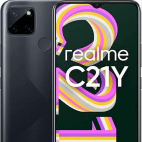 هاتف ريلمي C21Y ثنائي الشريحة 64 جيجابايت، 4 جيجابايت رام، 4G LTE، أسود كروس