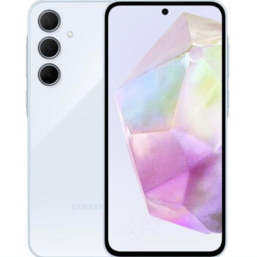 موبايل جالاكسي A35 شريحتين، 256 جيجا، 8 جيجا رام، 5G - أزرق ثلجي أوسوم