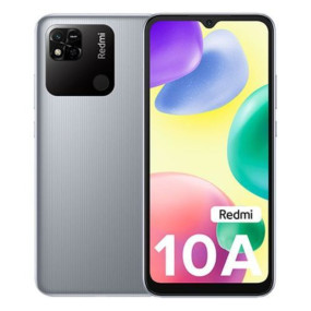 موبايل شاومي ريدمي 10A - 6.53 بوصة 128 جيجا/4G شريحتين 4G - فضي كروم