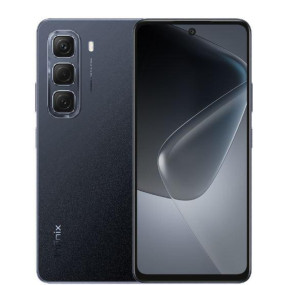 موبايل هوت 50 شريحتين 8+8 جيجا رام 256 جيجا 4G - أسود سليك