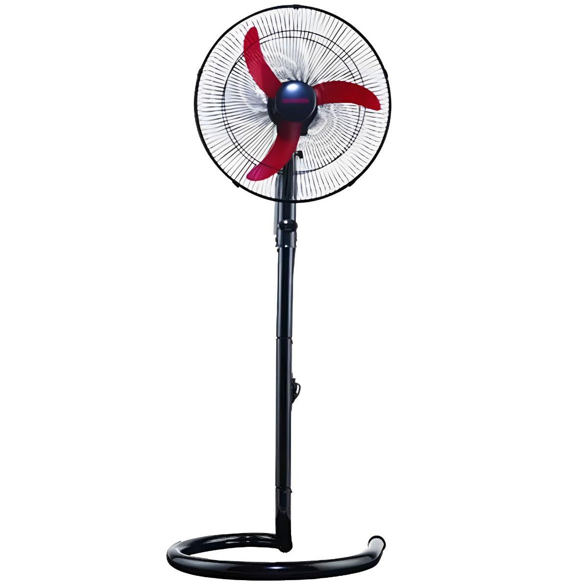 Shabah Stand Fan - 20 Inch, Black/Red