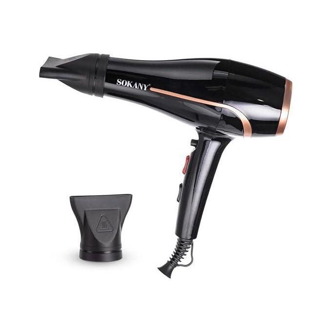 Hair Dryer 2400W Ionic Professional Blow Dryer, Fast Drying, Low Noise, 2 Speed & 2 Heat Settings, Detachable Concentrator, Overheat Protection, SK-14021 (Black & Gold)