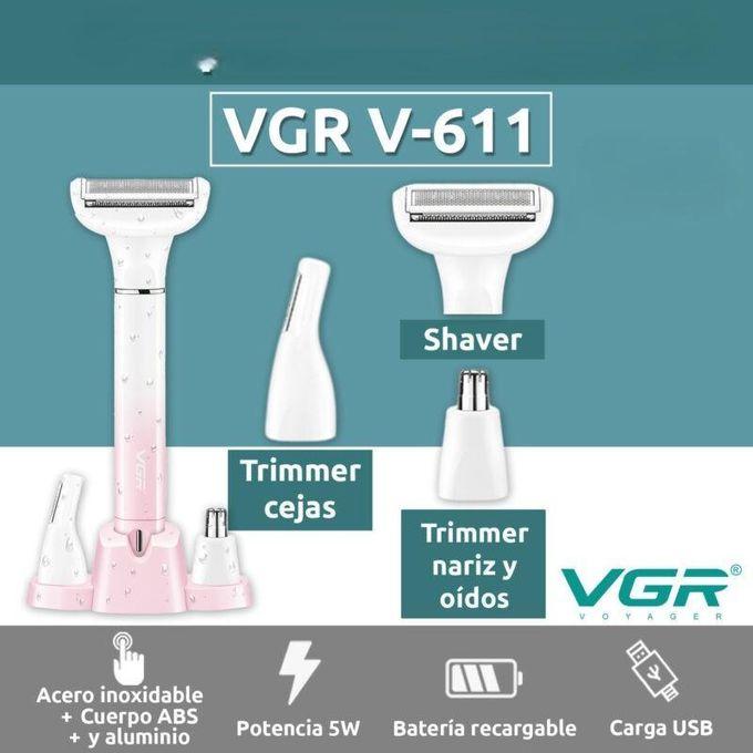 VGR-V-611 Professional Lady Shaver Set 3 In 1 For Hair ...
