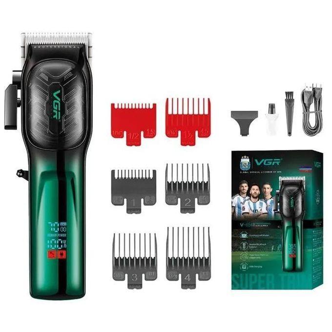 V-654 professional shaver, 6 combs, control lever, Work...