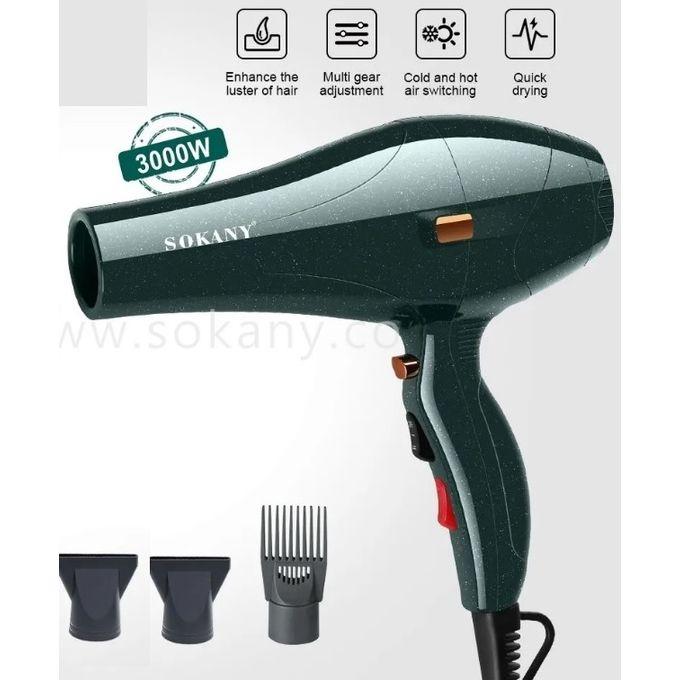 SK-2226 Professional Hair Dryer with 3 Extras - 3000 W