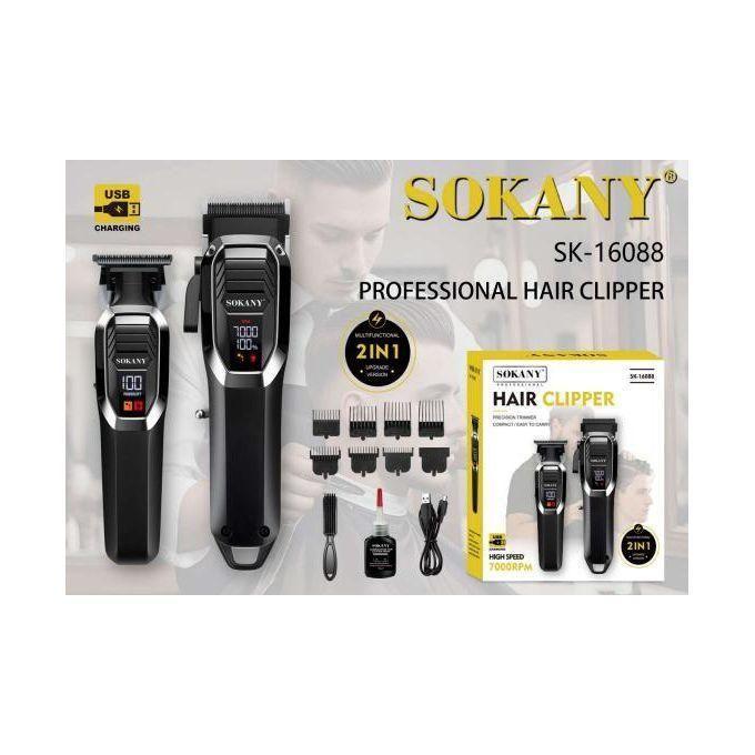 SK-16088 Professional Electric Digital Kit Shaver. Rech...