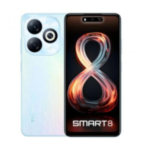 موبايل سمارت 8 X6525 4 جيجا رام 64 جيجا مساحة - أبيض جالاكسي