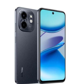 هاتف إنفينكس سمارت 9 ثنائي الشريحة، 64 جيجابايت، 3+3 جيجابايت رام، 4G LTE - أسود معدني